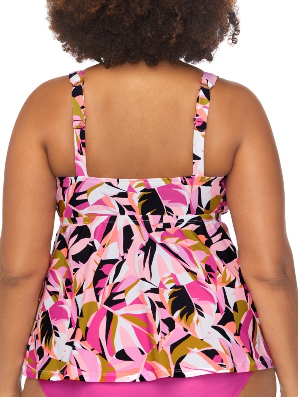 Raisins Curve Trendy Plus Size Straya Underwire Tankini Top - Multi - Picture 2 of 2